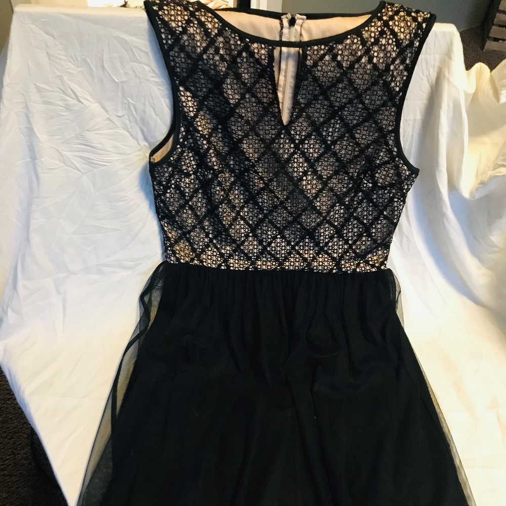 Black Tulle Maggy London Cocktail Dress